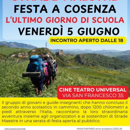 Festa a Cosenza 5 giugno: incontro per la conclusione dell’anno scolastico 2025-26